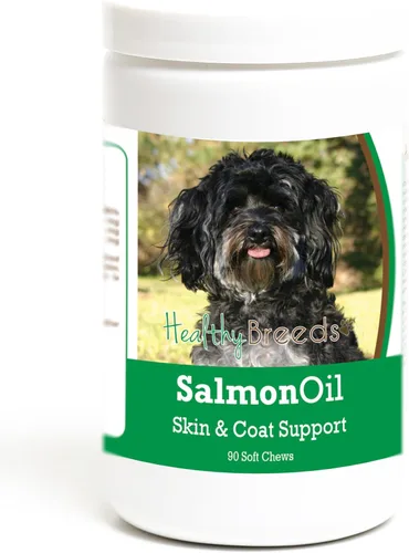 Vista 363 de Healthy Breeds Affenpinscher - Masticables suaves de aceite de salmón, 90