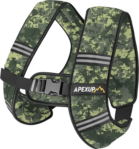 Vista 29 de APEXUP - Chaleco con peso de 5, 10, 15, 20, 25 y 30 libras para hombre y mujer, con rayas reflectantes, equipo para entrenamiento de fuerza y correr