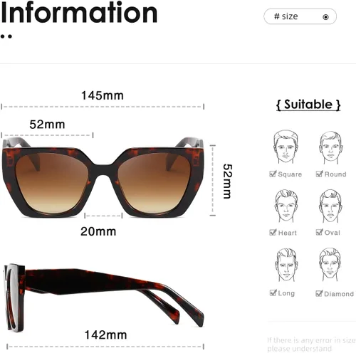 Vista 3 de kimorn Gafas de sol para mujeres y hombres de moda retro gafas de sol de moda K1354