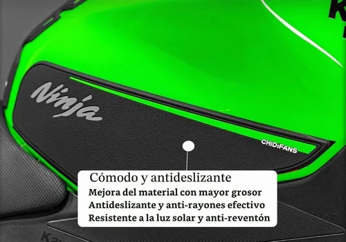 Vista 4 de TZMAPU Juego de almohadillas protectoras de tanque de combustible para motocicleta, compatible con tanque de 400, adhesivo antideslizante de goma
