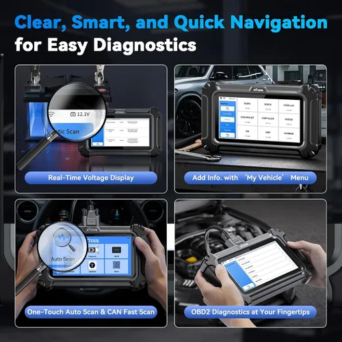 Vista 6 de XTOOL D5S OBD2 escáner, 16 reinicios, herramienta de escaneo de transmisión ABS SRS del motor Car Scanner for EPB/Throttle/Crank Sensor Relearn