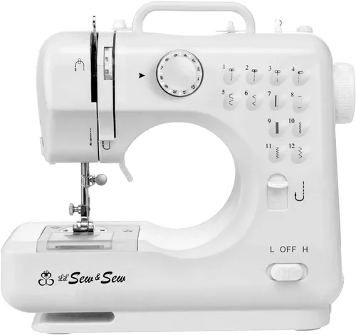 Vista 2 de MICHLEY LSS-505+ Máquina de coser de escritorio de 12 puntadas, color blanco