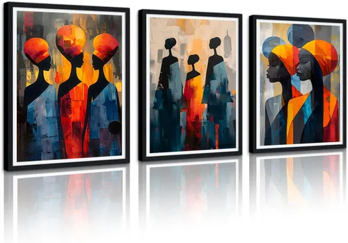 Vista 98 de MAMAGO Lienzo decorativo para pared, pintura de belleza dorada y negra, fotos de mujeres africanas, hermosos pósteres de mujer negra, impresiones