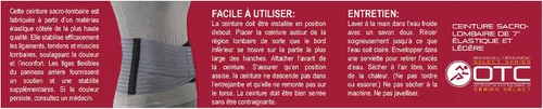 Vista 9 de OTC Soporte lumbosacro para mujer, espalda baja de 7 pulgadas, serie Select