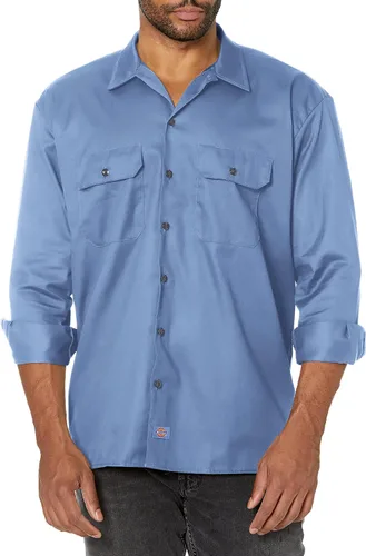 Vista 9 de Dickies Camisa de trabajo de manga larga para hombre Air Force Blue V1