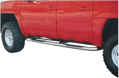 Vista 3 de ARIES 204004-2 barras Nerf redondas de acero inoxidable pulido de 3 pulgadas, sin taladro, Chevrolet Avalanche, Suburban, GMC Yukon XL