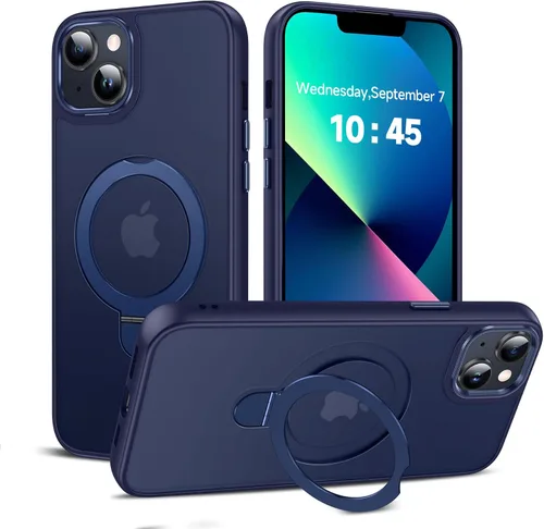 Vista 56 de LeYi Funda para iPhone 11 para MagSafe con soporte magnético, color negro
