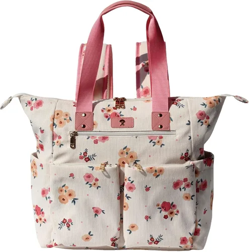 Vista 17 de ESVAN Bolsa de pañales Totepack Mochila 2 en 1 para mujer, multifuncional, de gran capacidad, con bolsillos aislados, viaje