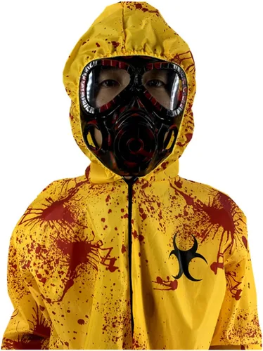 Vista 3 de Disfraces de cosplay de Halloween Zombie Crisis Radiación Ropa de protección contra la radiación Adulto Padre-Hijo Residente Evil Workwear