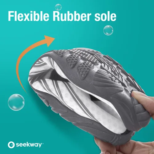 Vista 2 de SEEKWAY - Zapatos para usar en agua para adultos, unisex, tipo calcetín, de secado rápido, que brindan sensación de pies descalzos para la playa