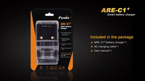 Vista 8 de EdisonBright Fenix are-C1+ Plus pantalla digital inteligente para el hogar/en el coche Cargador de batería Estuche de transporte de batería