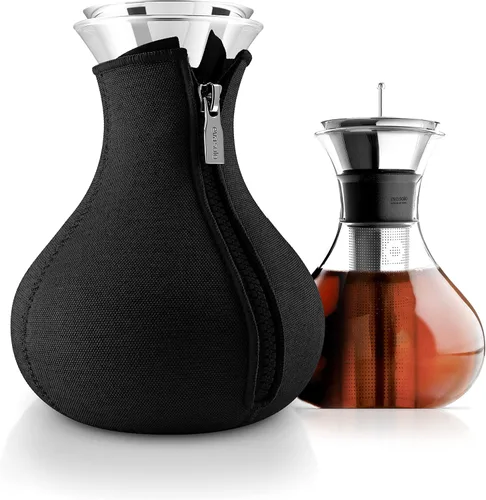 Vista 6 de EVA SOLO Tetera 34oz Vidrio de borosilicato sin goteo con cubierta aislante de neopreno Diseño, funcionalidad y calidad daneses Negro
