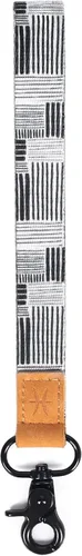 Vista 6 de FORZEN Cordón de muñeca para llaves, cordón de muñeca, llaveros para mujeres y hombres Un negro