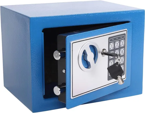 Vista 11 de Yuanshikj Caja de seguridad digital electrónica de lujo, llave y cerradura con teclado, hogar, oficina, hotel, negocios, joyería, pistola, efectivo