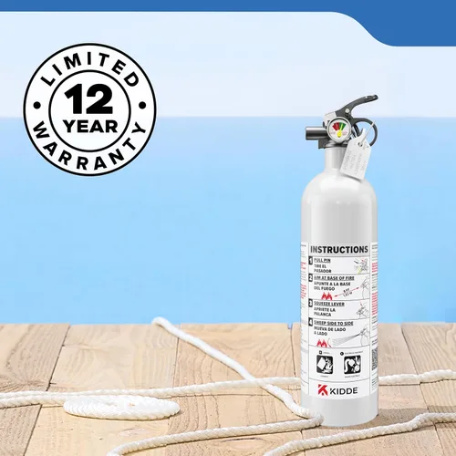 Vista 13 de Kidde Extintor de Incendios para Barcos, de Uso Único 5BC Coast Guard Approved Personal Watercraft Extinguisher, Very Small Liquids/Gases &