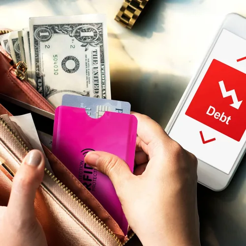 Vista 7 de RAYNAG Paquete de 25 fundas de bloqueo RFID para tarjetas de crédito, tarjetas de identificación, protección de identidad, cubiertas de papel