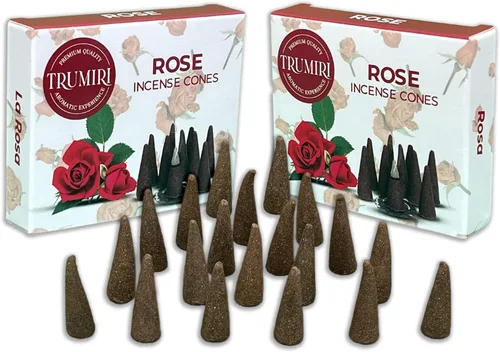 Vista 41 de TRUMIRI Incienso ámbar – Paquete de 20 conos (2 x 10) – Incienso de cono perfumado