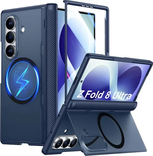 Vista 15 de SPIDERCASE Funda para Samsung Galaxy S22 5G, [protección contra caídas de grado militar de 10 pies] Antideslizante [Paquete de 2] Protector de Azul