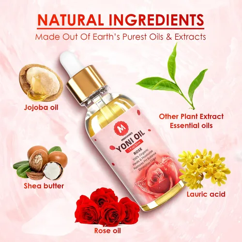 Vista 8 de Yoni Oil - Paquete de 3 aceites femeninos orgánicos para mujer, equilibrio de pH, desodorante femenino, humectante vaginal, elimina el olor