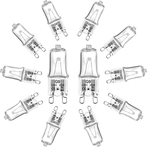 Vista 8 de Bombilla halógena G9 de 40 W, 120 V, T4, tipo JCD, bombillas halógenas de 2 pines para candelabros, luces de gabinete, luces de campana extractora