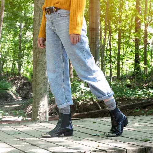 Vista 4 de Calcetines de lana de alpaca nórdico, 2 pares para mujer, cómodos y cálidos de invierno, ultra duraderos BDCH