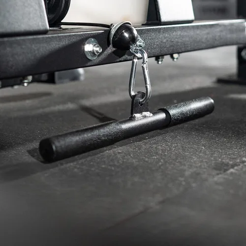 Vista 8 de Titan Fitness Accesorio corto para rack de torre LAT para bastidores de alimentación atornillados serie T-3 y X-3, capacidad de carga olímpica