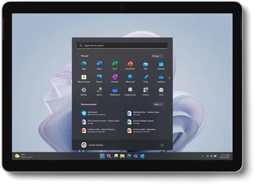 Vista 9 de Microsoft Surface Go 3 - Pantalla táctil de 10.5 pulgadas, Intel Core i3, 8 GB de memoria, SSD de 128 GB. Solo dispositivo, platino (último modelo)