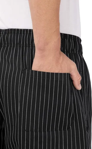 Vista 2 de Chef Works Pantalones de chef holgados de diseñador para hombre