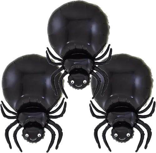 Vista 29 de Globos de murciélago para Halloween, globos de aluminio para fiestas temáticas de murciélagos, suministros de decoración de Halloween, cumpleaños