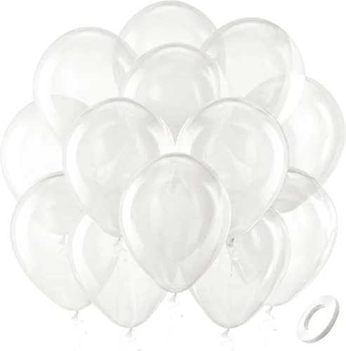Vista 223 de Bezente Paquete de 150 globos de látex mate color burdeos de 5 pulgadas rojo (07-Red-G42)