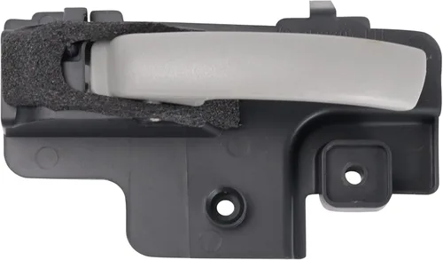 Vista 142 de TRQ Manija de puerta interior delantera izquierda cromada y negra para el lado del conductor compatible con Ford F-150 2012-2014