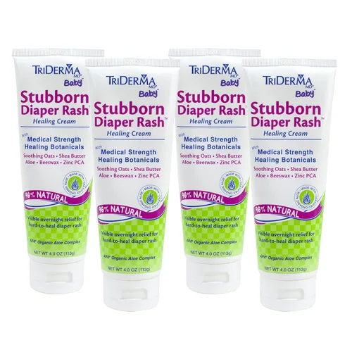 Vista 7 de TriDerma MD Baby Stubborn - Crema para aliviar la erupción del pañal, curación para la erupción del pañal difícil de curar, tratar y prevenir