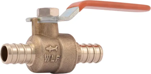 Vista 6 de SharkBite Válvula de bola de crimpado de 1 pulgada, accesorios de fontanería de latón, tubo PEX, PE-RT, 22463LFA