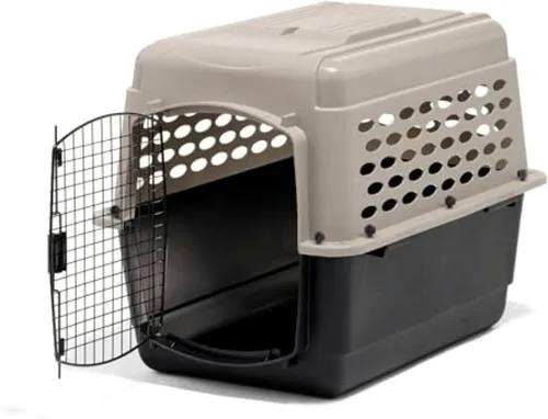 Vista 13 de Petmate Vari - Perrera/Transportadora para perros portátil apto para aerolíneas y jaulas para perros pequeños, plástico duradero, transportador