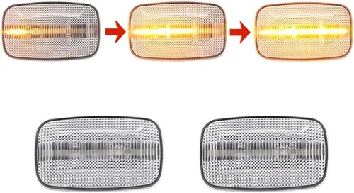 Vista 7 de Luz LED para guardabarros lateral compatible con Toyota LCruiser serie 100/70/80 compatible con Lexus LX470 LCruiser Prado 90 Series FJ Cruiser