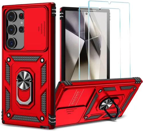 Vista 36 de Funda para Samsung Galaxy S24 Plus/S25 Plus con protector de Azul