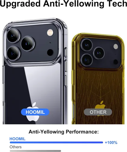 Vista 35 de HOOMIL Funda para iPhone 7 Plus/iPhone 8 Plus de 5.5 Pulgadas, sin amarillamiento, protección contra caídas, cubierta trasera dura transparente