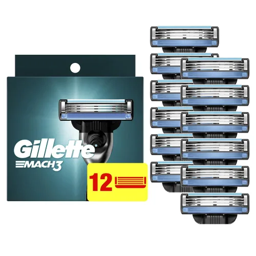 Vista 10 de Gillette Mach3 - Recambios de hoja de afeitar para hombre, 8 recambios de hoja de afeitar