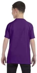 Vista 2 de Gildan Camiseta juvenil de 53 oz - Estilo # G500B etiqueta original