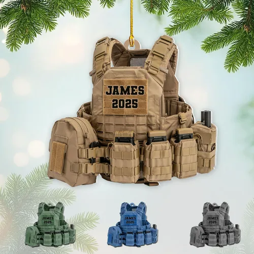 Vista 20 de Adornos de Navidad del ejército estadounidense, adorno de veterano para hombres y mujeres, adornos patrióticos para decoración de árbol de Navidad