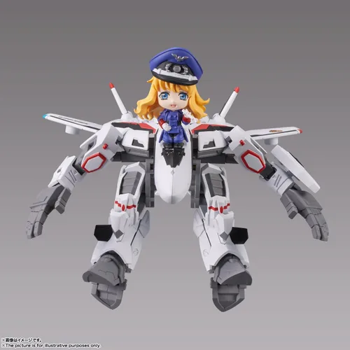 Vista 4 de TAMASHII NATIONS - Macross Frontier - VF-25F Messiah Valkyrie (Uso Alto) con Sheryl, Bandai Spirits Tiny Session Figura de acción