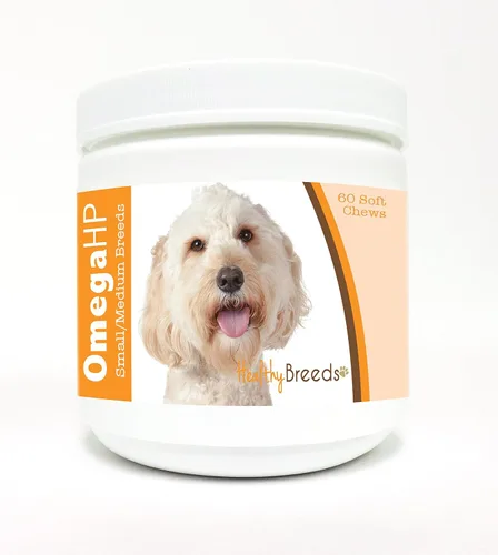 Vista 22 de Healthy Breeds Affenpinscher Omega HP - Masticables suaves para piel y pelaje, 60