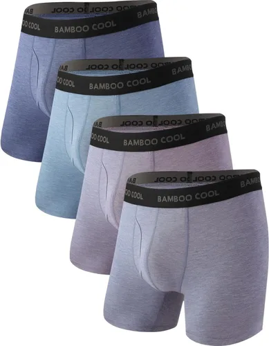 Vista 9 de BAMBOO COOL Calzoncillos tipo bóxer para hombre, ultra transpirables