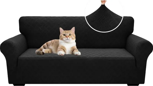 Vista 68 de YEMYHOM Funda para sofá con diseño jacquard de alta elasticidad, funda para silla de sala de estar, a prueba de mascotas, perros y gatos