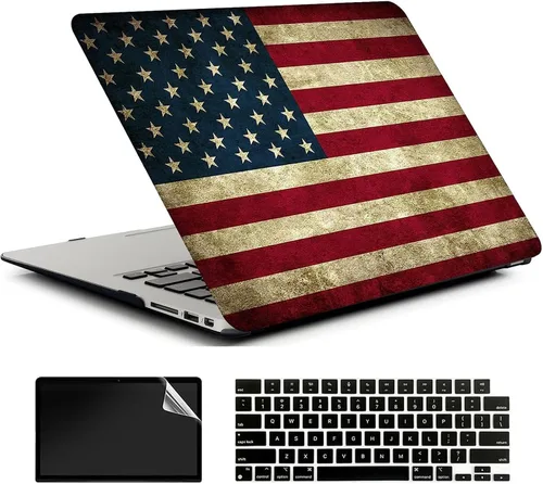 Vista 16 de Compatible con MacBook Air de 13 pulgadas versión 2021 2020 A2337 M1/A2179 con Retina y Touch ID, carcasa rígida de plástico brillante y cubierta