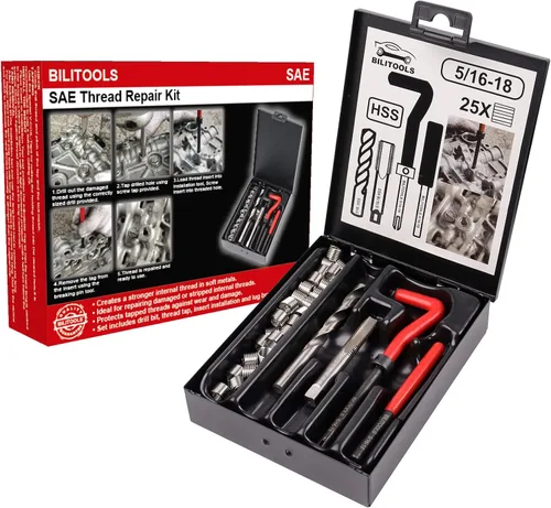 Vista 23 de BILITOOLS - Kit de reparación de roscas helicoidales métricas