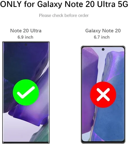 Vista 7 de Jiunai - Funda para Samsung Galaxy Note 20 Ultra, tarjetero y cartera, color negro Hybrid Dual Layer Protective Drop Protection Anti Scratch Cell