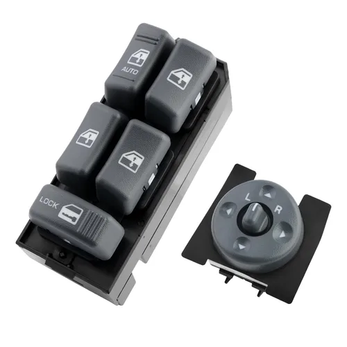 Vista 11 de Interruptor maestro de ventanas con control de espejo del lado del conductor y del pasajero de 2 puertas, compatible con Chevy GMC C1500 C2500 C3500