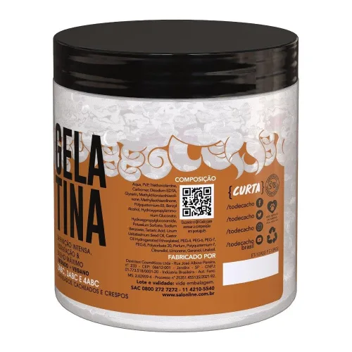 Vista 3 de Salon Line - Linha #ToDeCacho - Gelatina Linhaca Definicao e Brilho 550 Gr