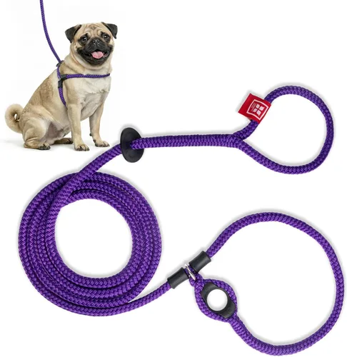 Vista 20 de Harness Lead Juego de arnés y correa para perro sin tirones, arnés antitirones para todas las razas y tamaños, diseño de cuerda acolchada de una
